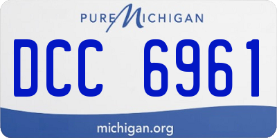MI license plate DCC6961