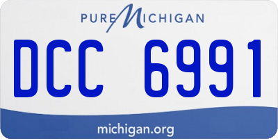 MI license plate DCC6991