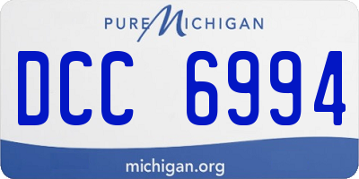 MI license plate DCC6994