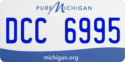 MI license plate DCC6995