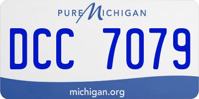 MI license plate DCC7079