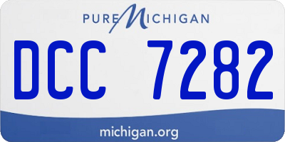 MI license plate DCC7282