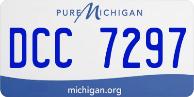 MI license plate DCC7297