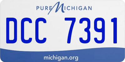 MI license plate DCC7391