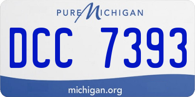 MI license plate DCC7393
