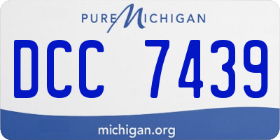 MI license plate DCC7439