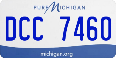 MI license plate DCC7460