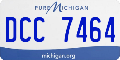 MI license plate DCC7464