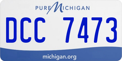 MI license plate DCC7473