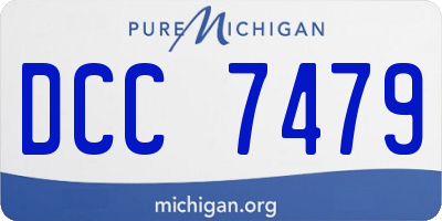 MI license plate DCC7479