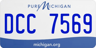 MI license plate DCC7569