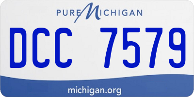 MI license plate DCC7579