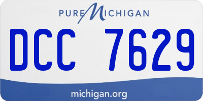 MI license plate DCC7629