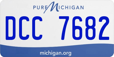 MI license plate DCC7682