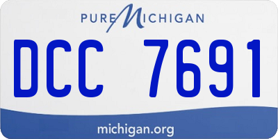 MI license plate DCC7691