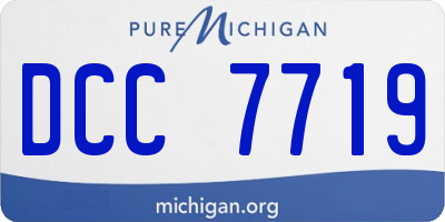 MI license plate DCC7719