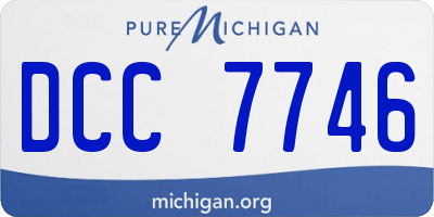 MI license plate DCC7746