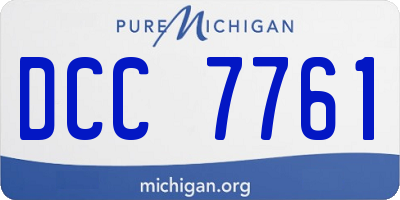 MI license plate DCC7761