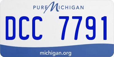 MI license plate DCC7791
