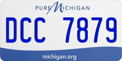MI license plate DCC7879