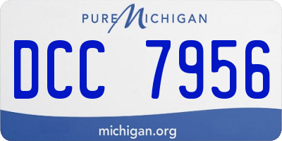 MI license plate DCC7956