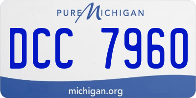 MI license plate DCC7960