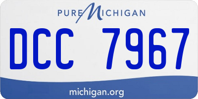 MI license plate DCC7967