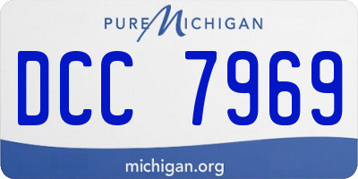 MI license plate DCC7969