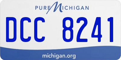 MI license plate DCC8241