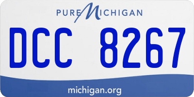 MI license plate DCC8267