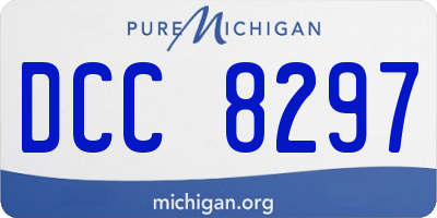 MI license plate DCC8297