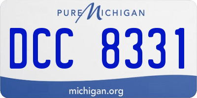 MI license plate DCC8331