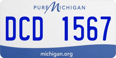 MI license plate DCD1567