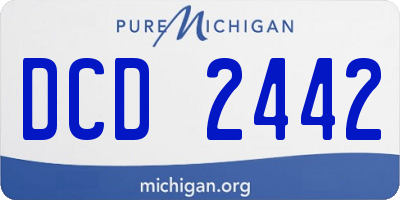 MI license plate DCD2442
