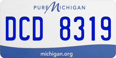 MI license plate DCD8319