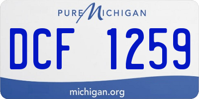 MI license plate DCF1259