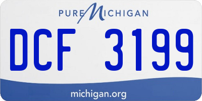MI license plate DCF3199