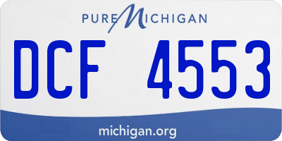 MI license plate DCF4553