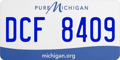 MI license plate DCF8409