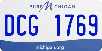 MI license plate DCG1769