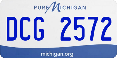 MI license plate DCG2572