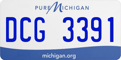 MI license plate DCG3391