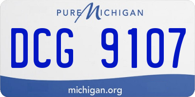 MI license plate DCG9107