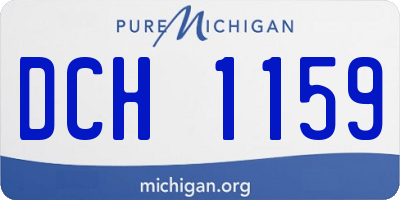 MI license plate DCH1159