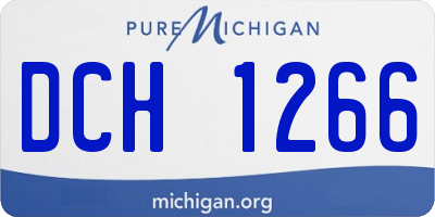 MI license plate DCH1266