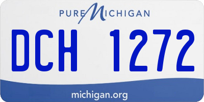 MI license plate DCH1272