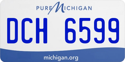 MI license plate DCH6599