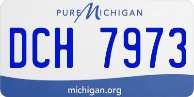 MI license plate DCH7973