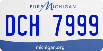 MI license plate DCH7999