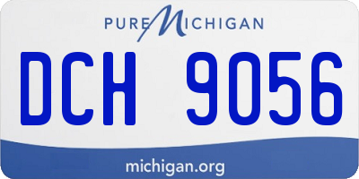MI license plate DCH9056